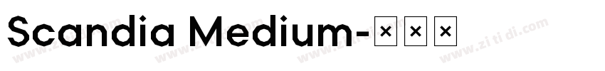 Scandia Medium字体转换